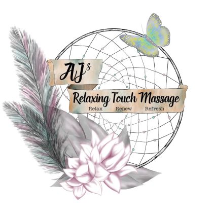 Aj relaxing touch massage logo.