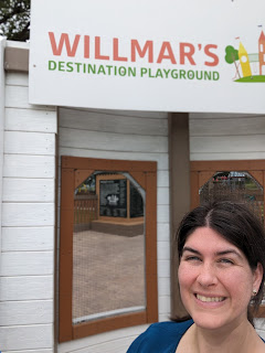 Lindsay from SiouxlandFamilies.com at Destination Playground in Willmar, MN